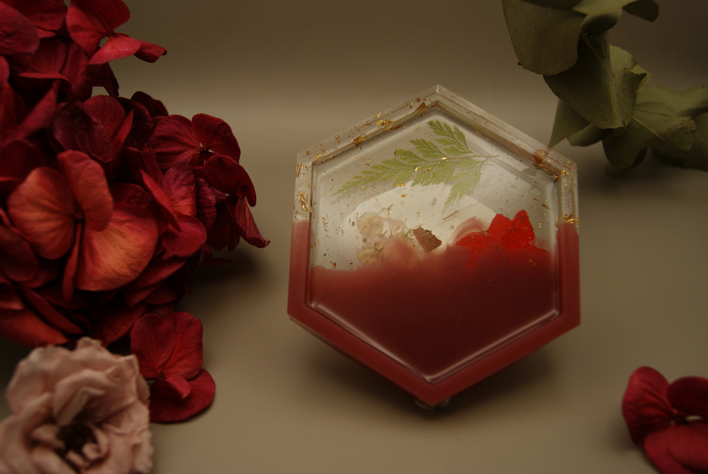 Porte bijoux hexagonal